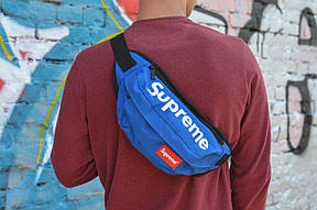 Сумка на пояс Бананка Барыжка Supreme Супрім Blue Синя, фото 4