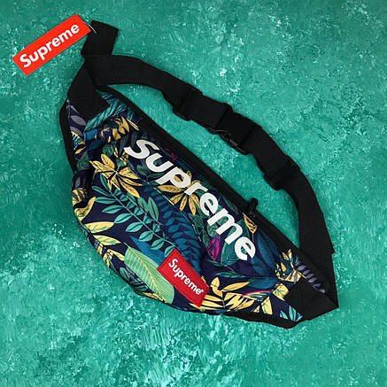 Сумка на пояс Бананка Барыжка Supreme Супрім Тропіки Темна Різнокольорова, фото 1