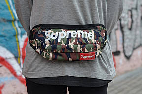 Сумка на пояс Бананка Барыжка Supreme Супрім Камуфляж Хакі Світла, фото 3