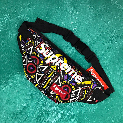 Сумка на пояс Бананка Барыжка Supreme Супрім Візерунок Різнокольорова, фото 1