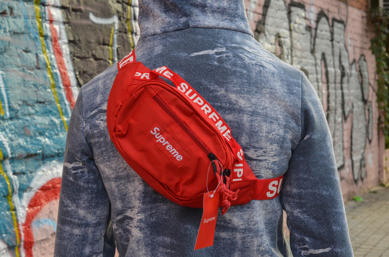 Сумка на пояс Бананка Барыжка Supreme Trend Супрім Червона