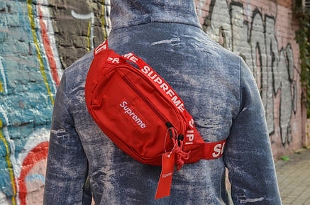 Сумка на пояс Бананка Барыжка Supreme Trend Супрім Червона, фото 1