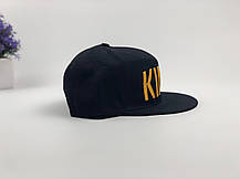 Снэпбек Snapback Кепка Бейсболка Снепбек City-A King Чорний з золотим лого, фото 2