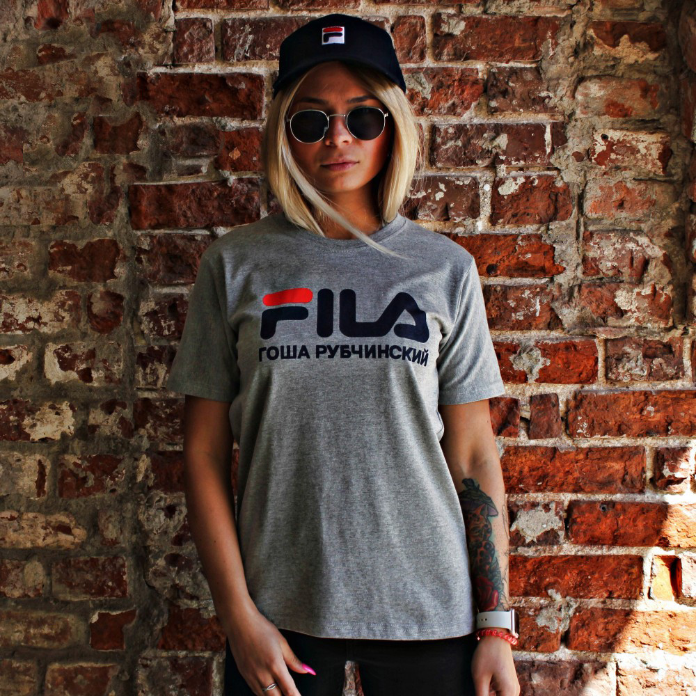 Футболка Fila Гоша Рубчинський Сірий розмір M