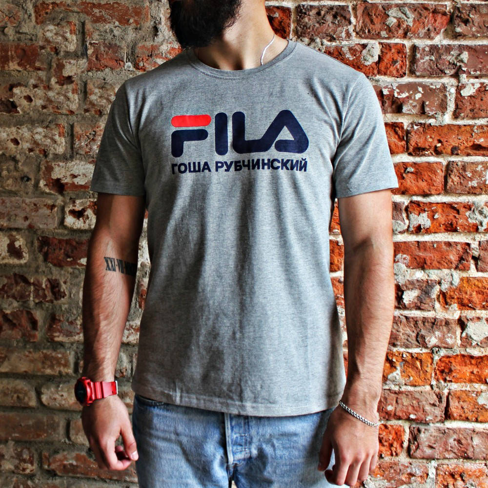 Футболка Fila Гоша Рубчинський Сірий розмір XL