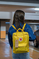 Рюкзак міський Fjallraven Kanken Classic 16 л Жовтий, фото 4
