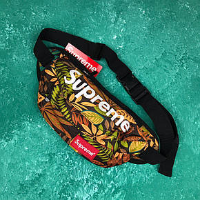 Сумка на пояс Бананка Барыжка Supreme Супрім Тропіки Коричнева Різнокольорова, фото 1