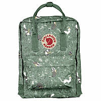 Городской Рюкзак Fjallraven Kanken Classic Art 16 л Канкен Green Fable зеленый