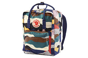 Рюкзак міський Fjallraven Kanken Classic Art 16 л Summer Landscape Камуфляж Різнобарвний темний, фото 3