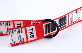 Ремінь на Пояс City-A TKS Штрих-код Belt 125 см Червоний, фото 4