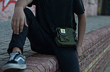 Сумка через плече Месенджер Барсетка Carhartt Кархарт Хакі, фото 4