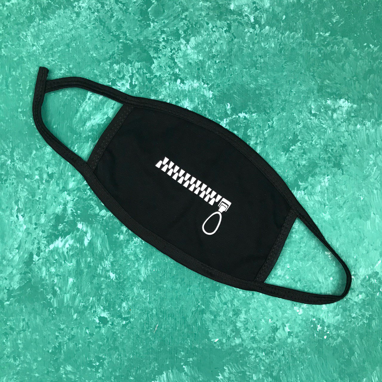 Маска захисна на обличчя багаторазова City-A Бафф K-Pop Рот на застібці Чорна