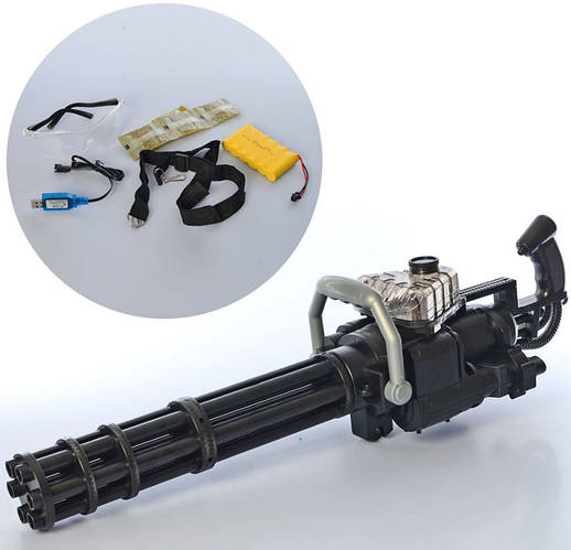 Купить Игрушечный пулемет Minigun M134 стреляет очередями водяные пули ...