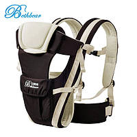 Слинг для новорожденных Bethbear. Эрго рюкзак переноска для детей. Сумка рюкзак кенгуру. Эргорюкзак (бежевый)