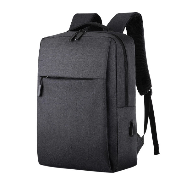 Рюкзак городской мужской с USB портом. Мужской рюкзак для ноутбука Черный - фото 1 - id-p1087473000