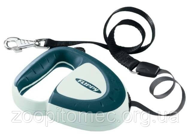Поводок-рулетка Flippy tech Tape(стрічка) (Medium) до 3м, до 50 кг., фото 1