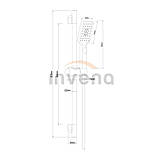 Душовий набір Invena MIDNIGHT AU-35-014, фото 2