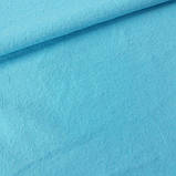 Фланель (байка) бірюзова однотонна, ш. 90 см, фото 2