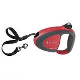 Поводок - рулетка Flippy tech Tape(стрічка) (Large) до 5 м, до 50 кг., фото 2