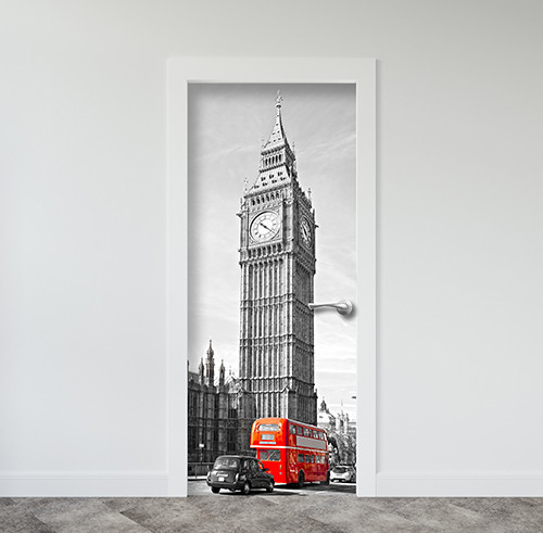 Вінілова наклейка на двері (самоклеюча ламінована плівка ПВХ) 200 х 65 см