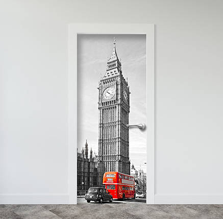 Вінілова наклейка на двері (самоклеюча ламінована плівка ПВХ) 200 х 65 см, фото 1