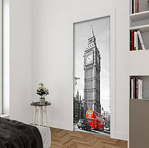 Вінілова наклейка на двері (самоклеюча ламінована плівка ПВХ) 200 х 65 см, фото 4