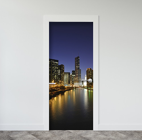 Вінілова наклейка на двері (самоклеюча ламінована плівка ПВХ) 200 х 65 см