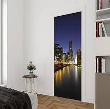 Вінілова наклейка на двері (самоклеюча ламінована плівка ПВХ) 200 х 65 см, фото 2