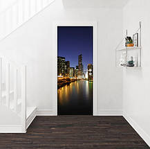 Вінілова наклейка на двері (самоклеюча ламінована плівка ПВХ) 200 х 65 см, фото 3