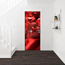 Вінілова наклейка на двері (самоклеюча ламінована плівка ПВХ) 200 х 65 см, фото 5