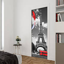 Вінілова наклейка на двері (самоклеюча ламінована плівка) 200 х 65 см, фото 2