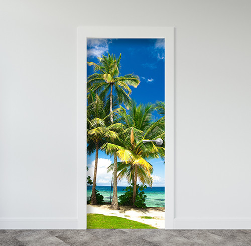 Вінілова наклейка на двері (самоклеюча ламінована плівка ПВХ) 200 х 65 см