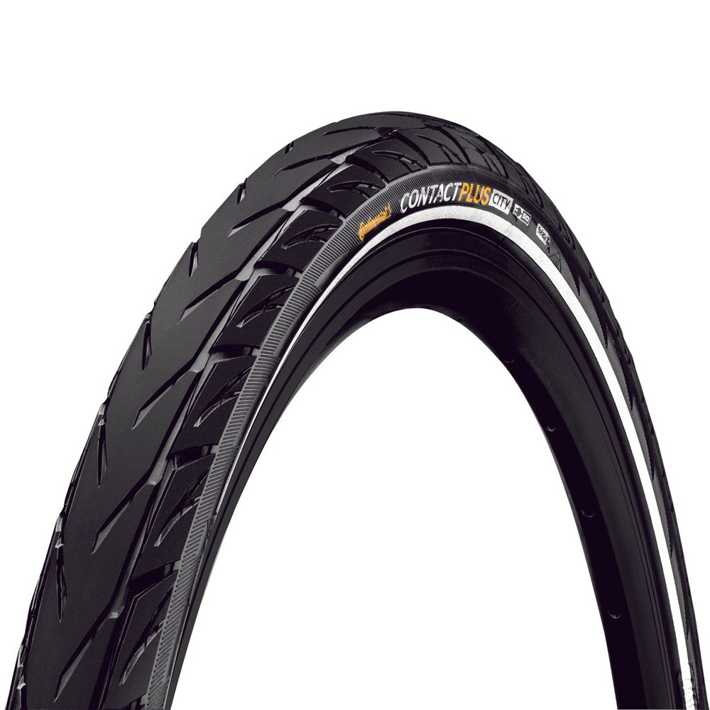 Покришка Continental CONTACT Plus City 28"x1.6, SafetyPlus Breaker, Reflex, чорний