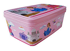 Контейнер прямокутний із кришкою 2,1л (14x22x9 см) Принцеси (Elif Plastic)