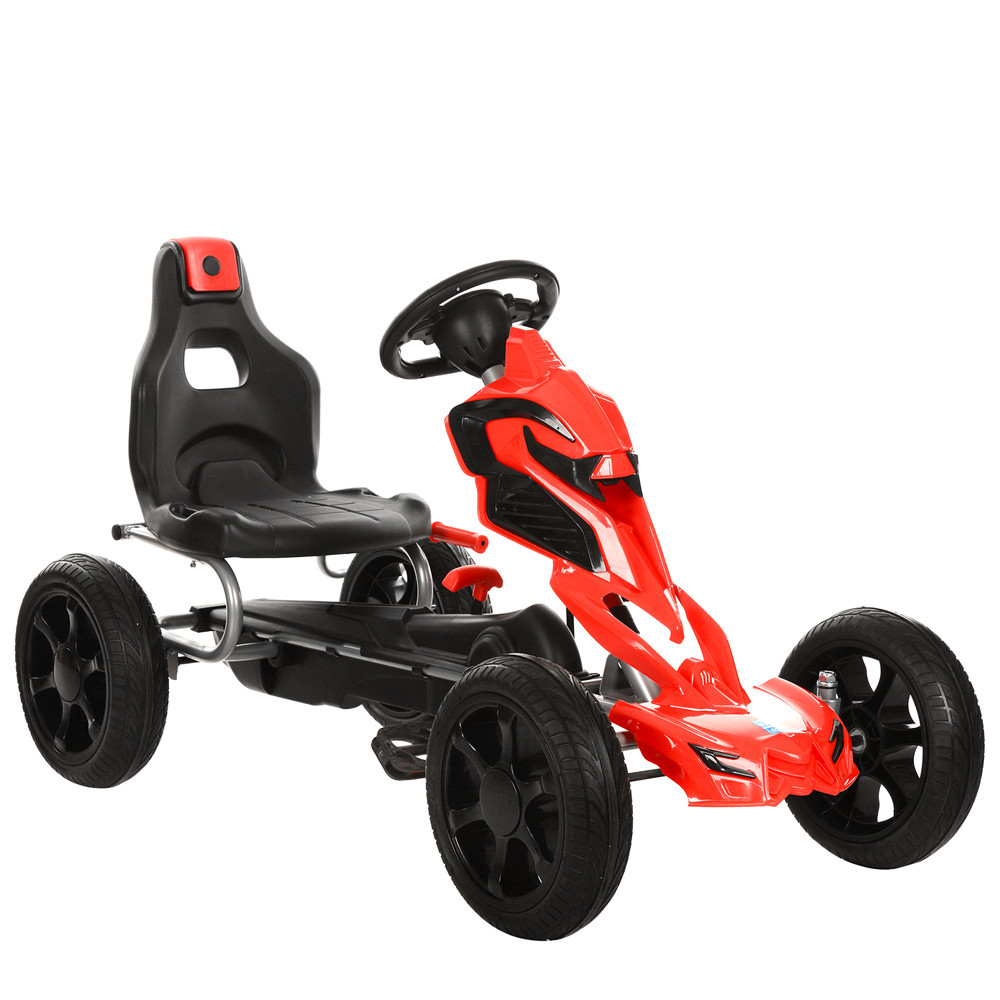 Дитячий карт Bambi 1504-2-3 Червоний | Педальна машинка веломобіль, фото 1