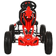 Дитячий карт Bambi 1504-2-3 Червоний | Педальна машинка веломобіль, фото 2