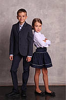 Класичний дитячий піджак для хлопчика JBE Італія 151BHAT0045 Синій