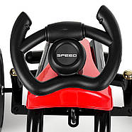 Дитячий карт Bambi M 4087E-3 Червоний | Педальна машинка веломобіль (машинка для картингу), фото 3