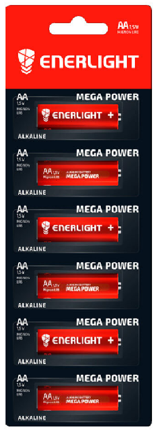 Батарейка ENERLIGHT MEGA Power AA/LR6 (C6)