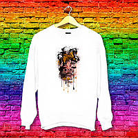 Світшот з принтом Леопард і дівчина Push IT