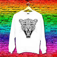 Світшот з принтом Леопард сірий Push IT