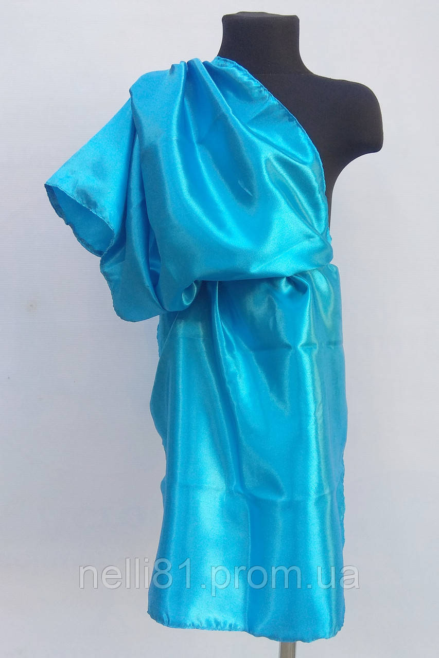 Греческая тога, хитон греческий для костюма греческого бога, римского воина голубой, 50 см. х 140 см. - фото 1 - id-p1254686597