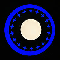 LED-панель 3+3W 350Lm 175-265V "Зорки" Lemanso синя