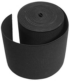 Гумка для взуття, одягу текстильна та еластична 16 см. колір чорний