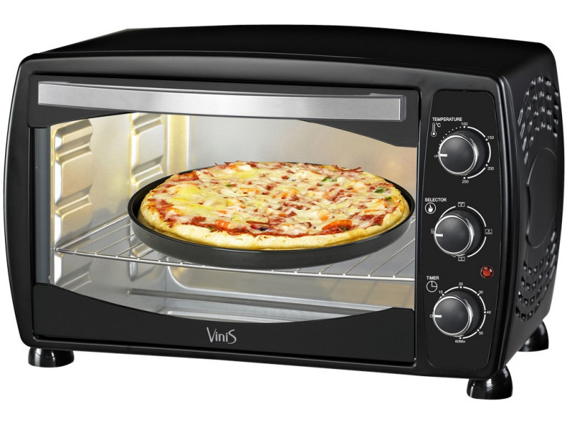 Духовка электрическая Vinis VO-4218B "пицца" с конвекцией и подсветкой объем 42 литра - фото 2 - id-p1056458537