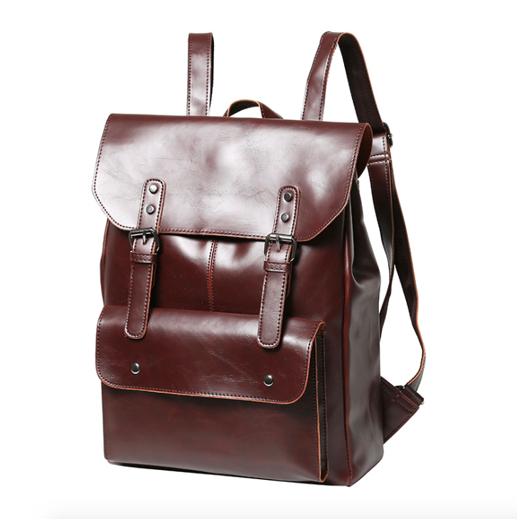 Рюкзак чоловічий шкіряний Feidika Bolo класичний Коричневий, фото 1