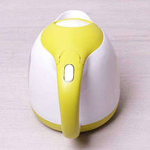 Електрочайник Kamille KM-1719A 1 літр білий з салатовим, фото 5