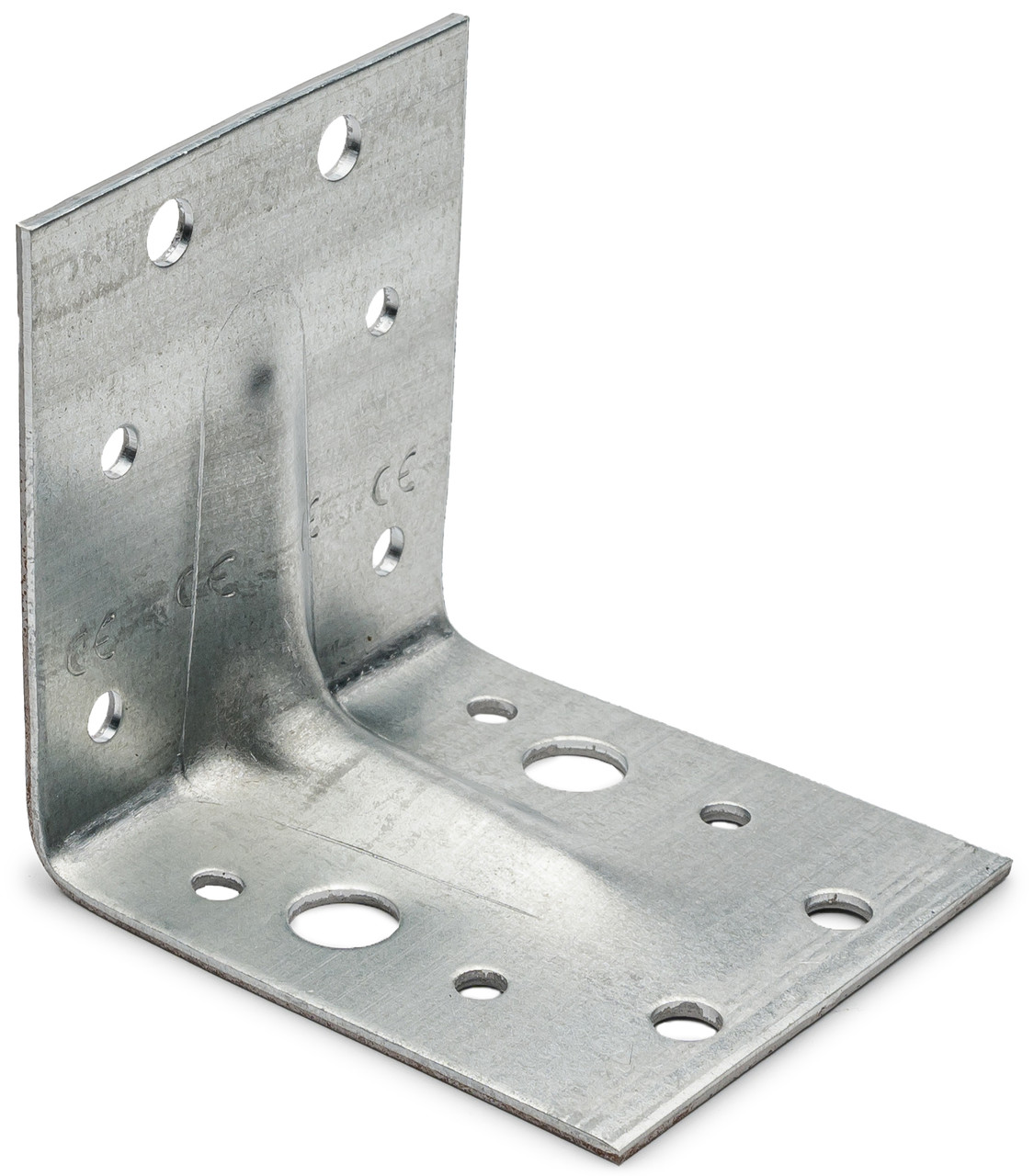 Уголок усиленный монтажный 100х100х90х2.5 перфорированный с ребром ...