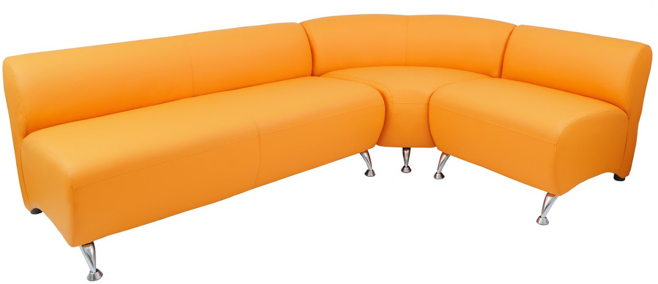 Диван м'який Флорида ніжки метал, шкірозамінник Zeus 45 (Richman ТМ)