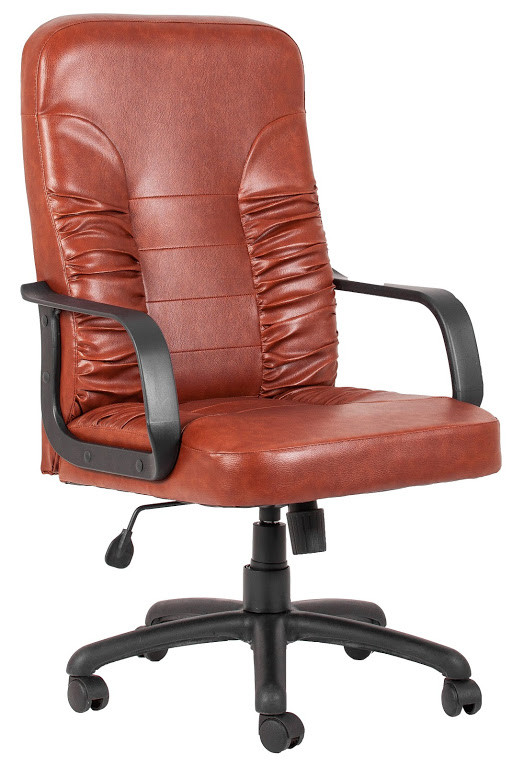 Крісло офісне Техас підлокітники пластик механізм Tilt шкірозамінник Флай-2212 (Richman ТМ)